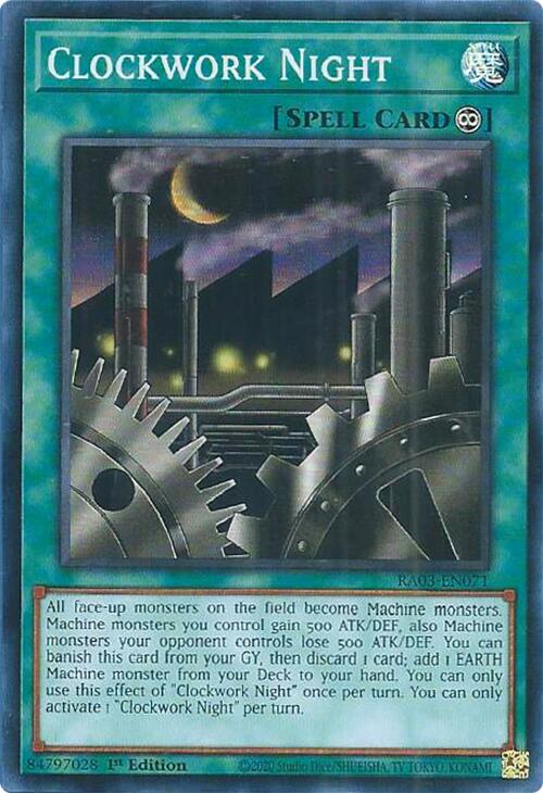 Clockwork Night [RA03-EN071] Yu-Gi-Oh Trading Card