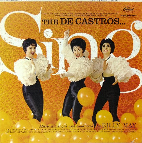 The De Castro Sisters : The De Castros Sing (LP, Mono)