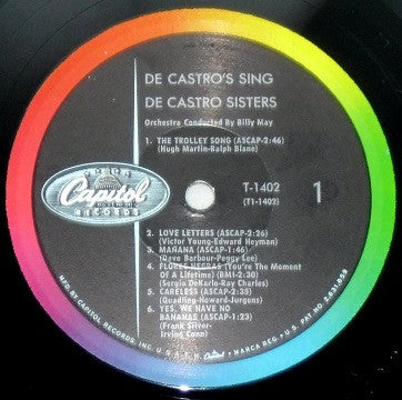 The De Castro Sisters : The De Castros Sing (LP, Mono)