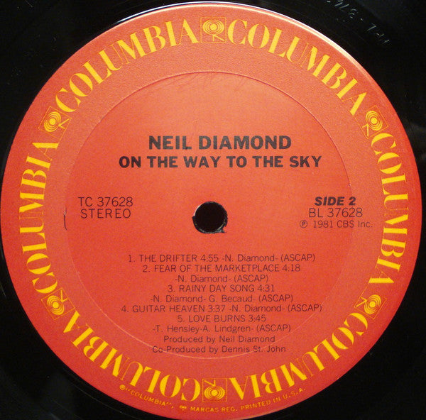 Neil Diamond : On The Way To The Sky (LP, Album, Ter)