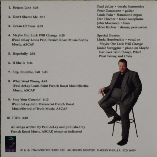 The Paul deLay Band : Ocean Of Tears (CD, Album)