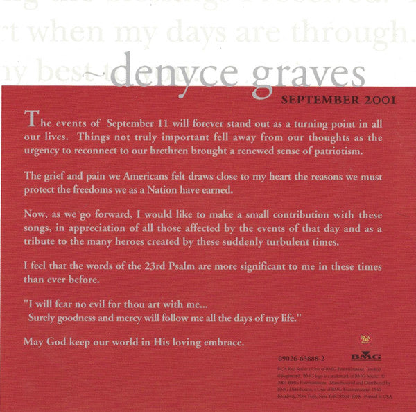 Various : American Anthem: Songs And Hymns Featuring Denyce Graves And Others (CD, Album)