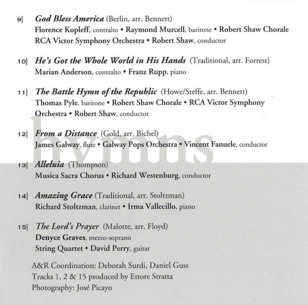 Various : American Anthem: Songs And Hymns Featuring Denyce Graves And Others (CD, Album)