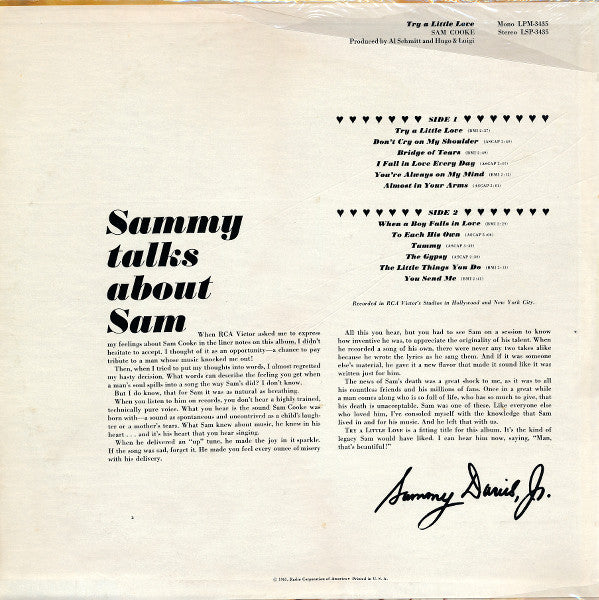 Sam Cooke : Try A Little Love (LP, Album)