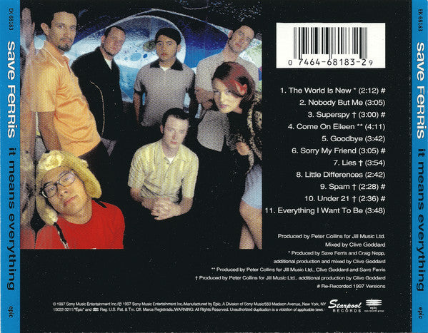 Save Ferris : It Means Everything (CD, Album, Enh)