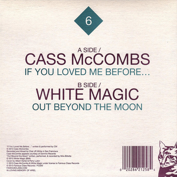 Cass McCombs / White Magic : Less Artists More Condos Series #6 (7", Single)
