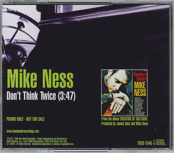 Mike Ness : Don't Think Twice (CD, Single, Promo)