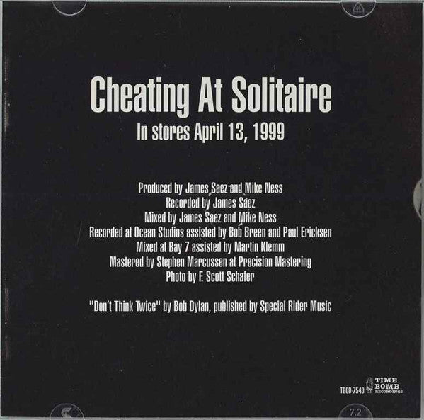 Mike Ness : Don't Think Twice (CD, Single, Promo)