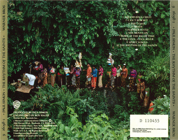 Paul Simon : The Rhythm Of The Saints (CD, Album, Club, ARC)