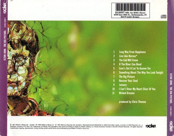 Elton John : The Big Picture (CD, Album, Club)