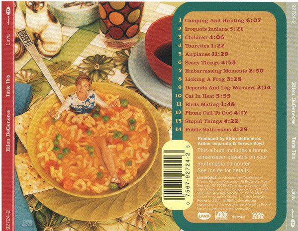 Ellen DeGeneres : Taste This (CD, Album, Enh)