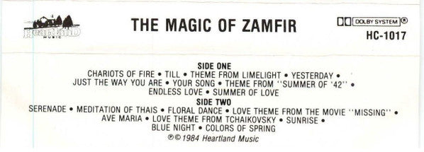 Gheorghe Zamfir : The Magic Of Zamfir (Cass, Comp)