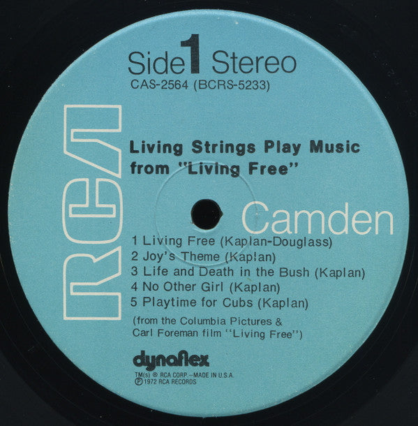 Living Strings : Living Strings Play Music From Living Free (LP, Album)