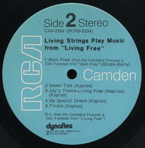 Living Strings : Living Strings Play Music From Living Free (LP, Album)