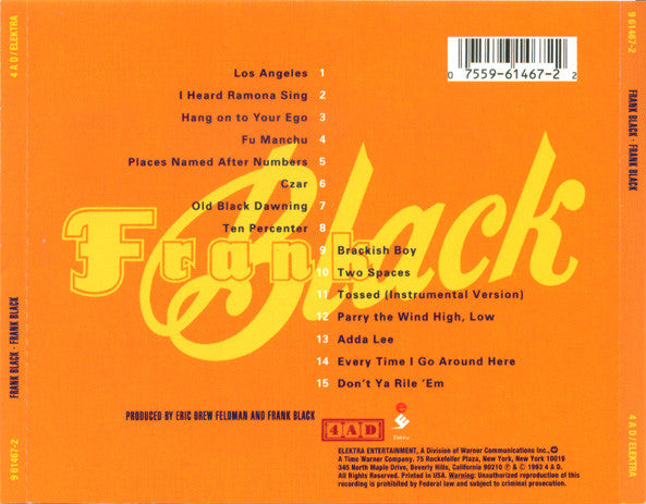 Frank Black : Frank Black (CD, Album, RE, Oly)