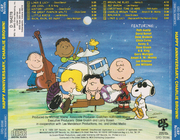 Various : Happy Anniversary, Charlie Brown! (CD, Comp, Club)