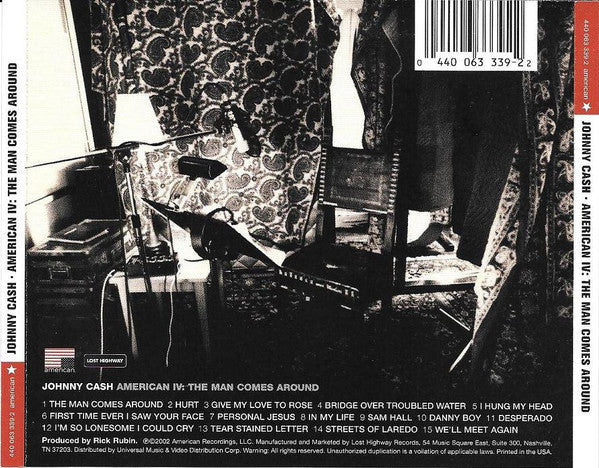 Johnny Cash : American IV: The Man Comes Around (CD, Album)