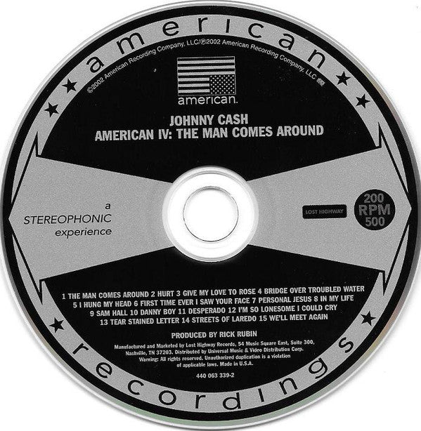 Johnny Cash : American IV: The Man Comes Around (CD, Album)