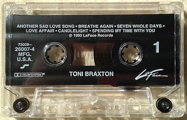 Toni Braxton : Toni Braxton (Cass, Album, |||)