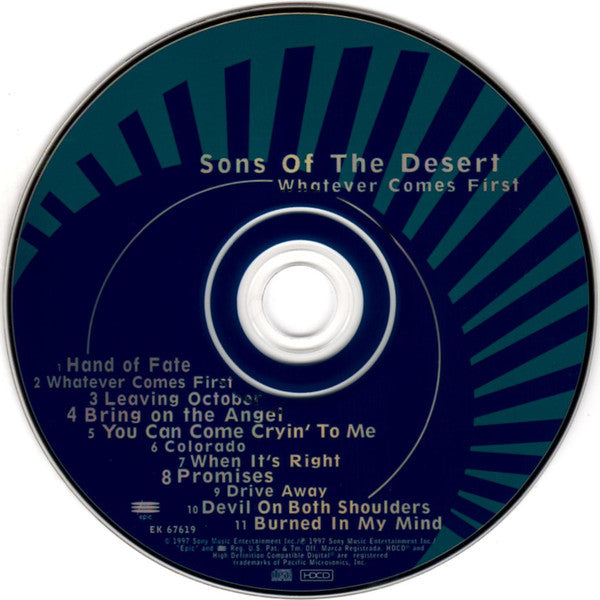 Sons Of The Desert (3) : Whatever Comes First (HDCD, Album)
