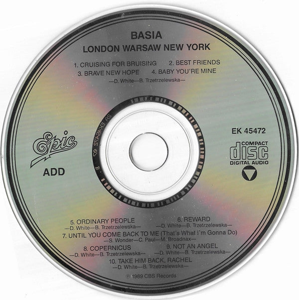 Basia - London Warsaw New York (CD) (VG) - Endless Media