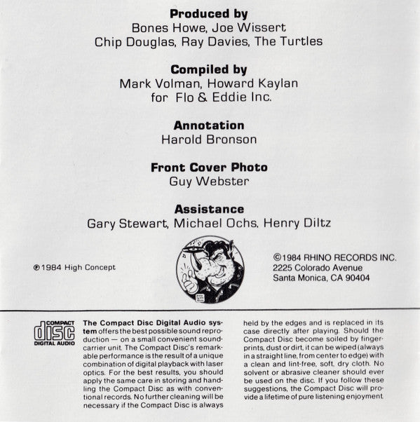 The Turtles : 20 Greatest Hits (CD, Comp, Club)