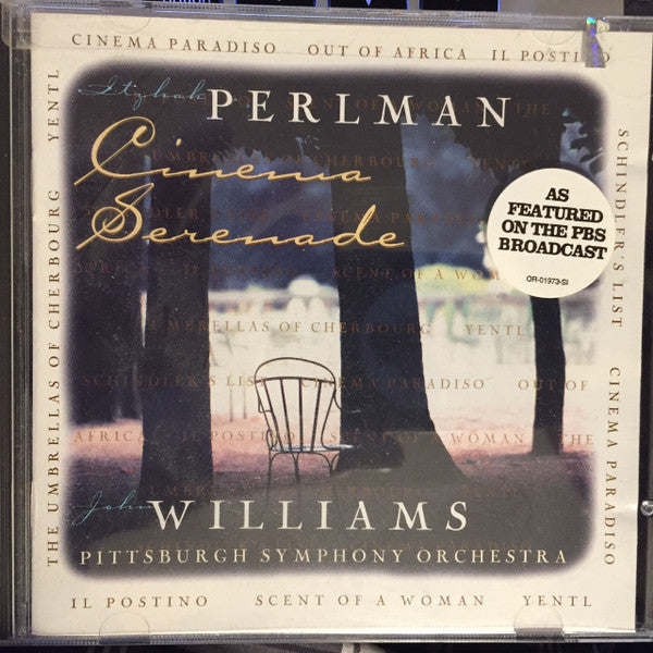 Itzhak Perlman - John Williams (4) - Pittsburgh Symphony Orchestra : Cinema Serenade (CD, Album)