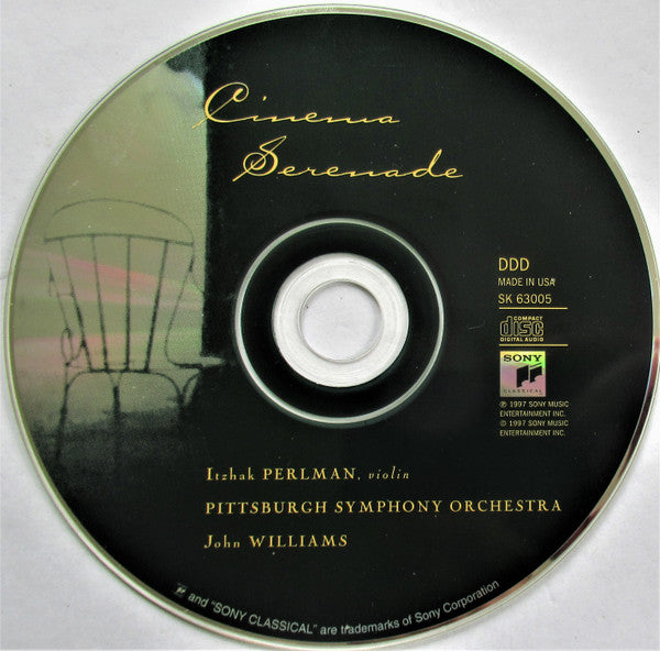Itzhak Perlman - John Williams (4) - Pittsburgh Symphony Orchestra : Cinema Serenade (CD, Album)