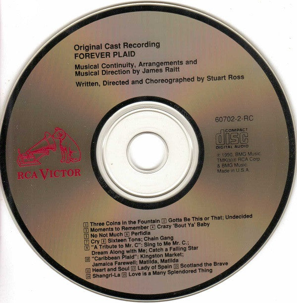 "Forever Plaid" Cast : Forever Plaid (Original Cast Recording) (CD, Album)