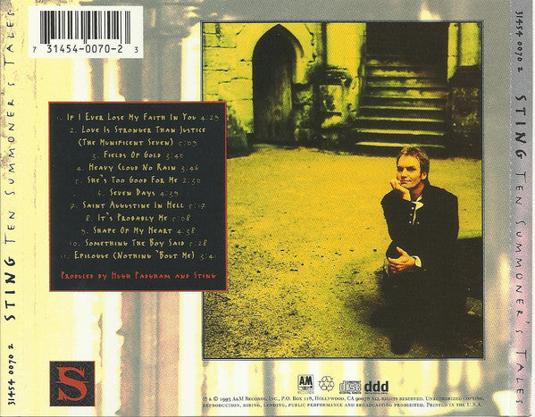 Sting : Ten Summoner's Tales (CD, Album, RE)