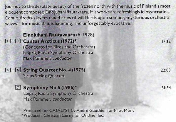 Einojuhani Rautavaara : Cantus Arcticus (CD)