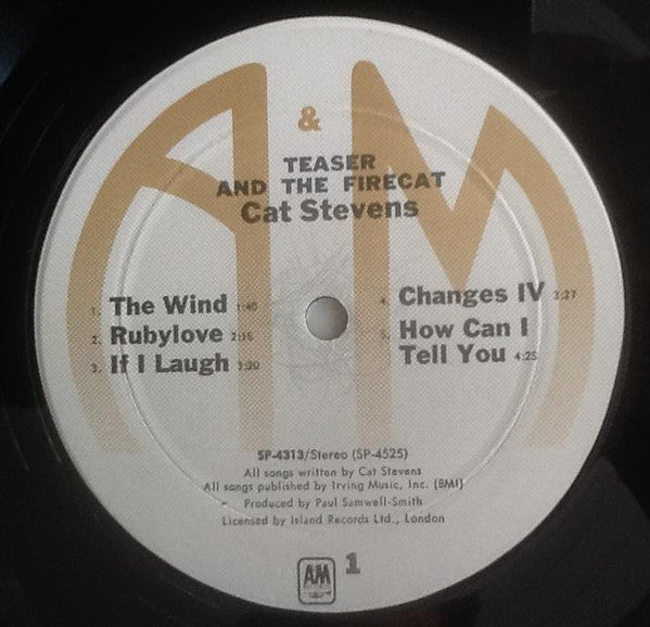 Cat Stevens : Teaser And The Firecat (LP, Album, RE, Mon)