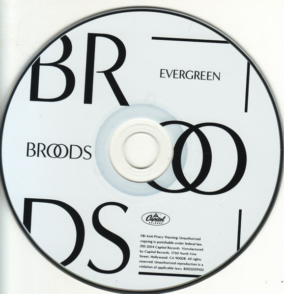 Broods : Evergreen (CD, Album)