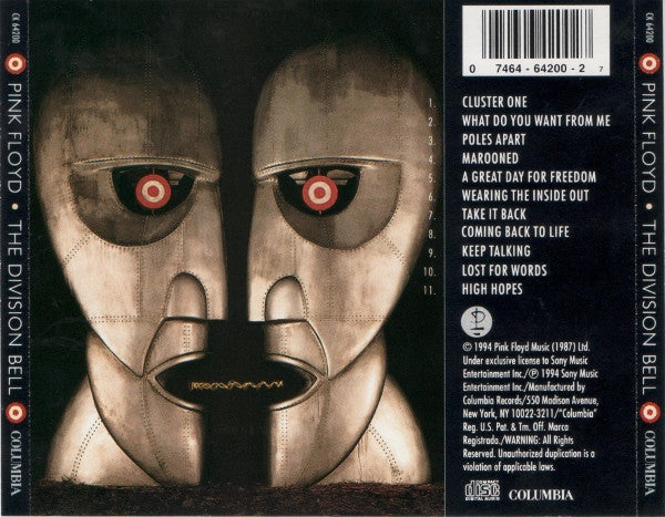 Pink Floyd : The Division Bell (CD, Album)