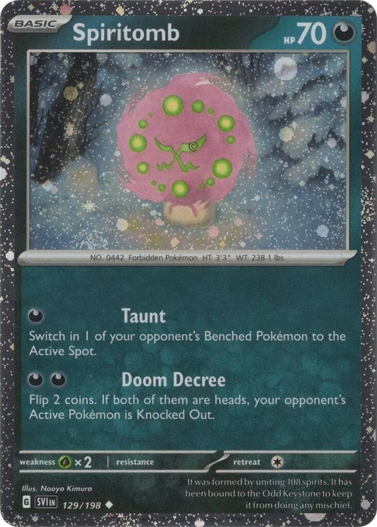 Spiritomb - 129/198 (Cosmo Holo) [SVP - 129/198] Pokemon Trading Card