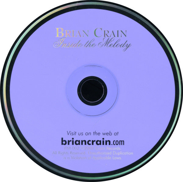 Brian Crain (2) : Inside The Melody (CD, Album)