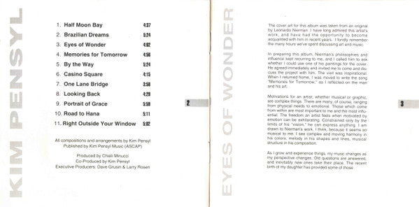 Kim Pensyl : Eyes Of Wonder (CD, Album)