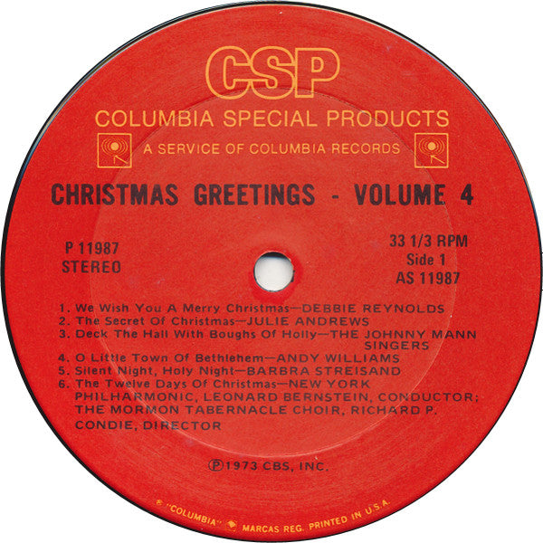 Various - Christmas Greetings Vol.4 (LP) (G) - Endless Media