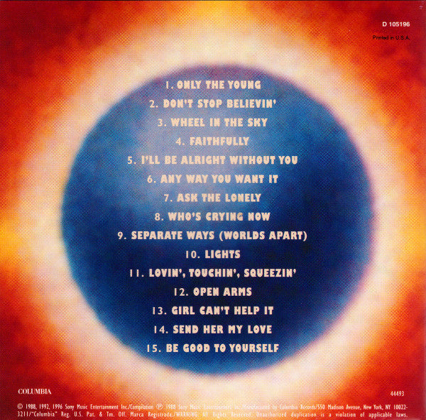 Journey : Greatest Hits (CD, Comp, Club, RE, Col)
