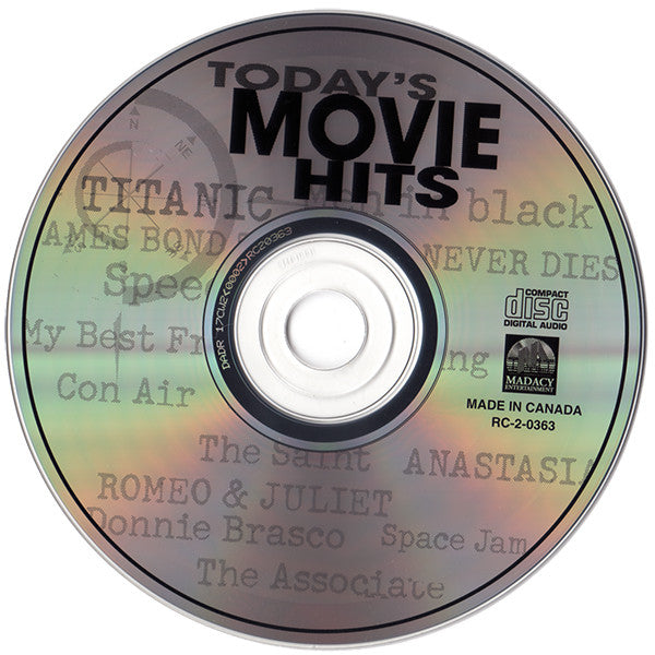 The Countdown Singers : Today's Movie Hits (CD, Album)