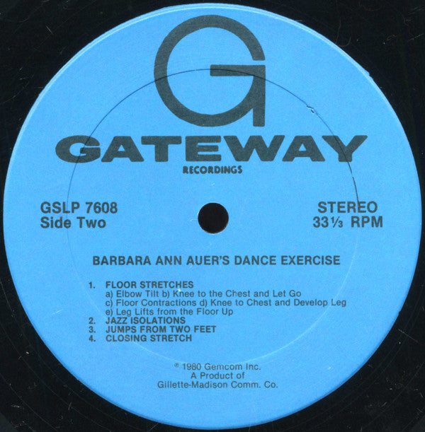 Barbara Ann Auer : Barbara Ann Auer's Dance Exercise Complete Volume One (LP, Album)