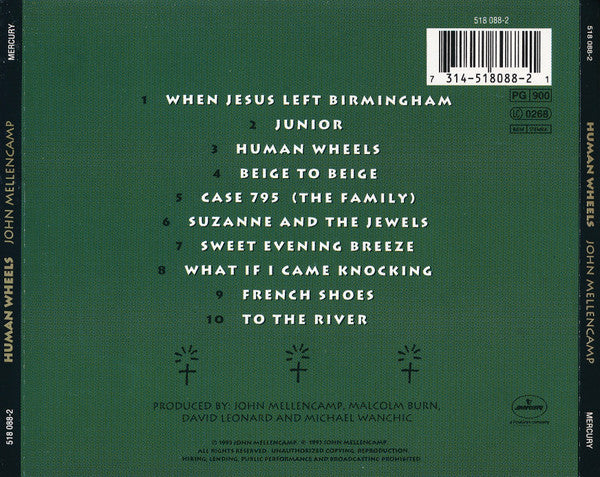 John Cougar Mellencamp : Human Wheels (CD, Album)