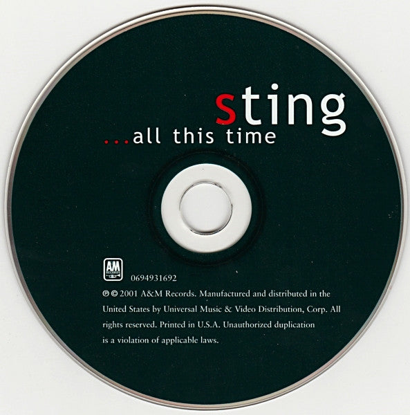 Sting - ...All This Time (CD) (VG) - Endless Media