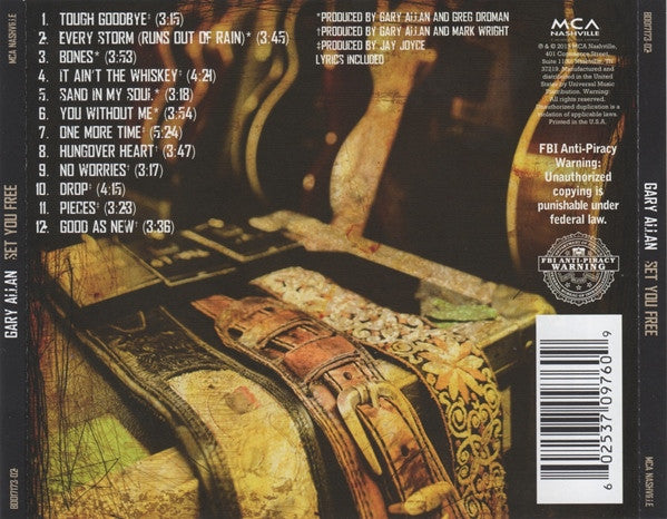 Gary Allan (2) : Set You Free (CD, Album)