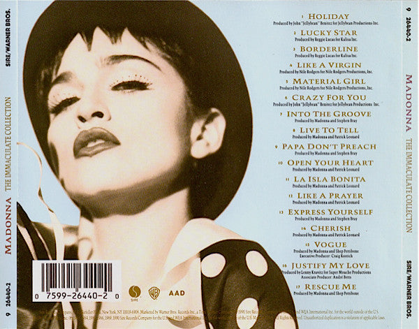 Madonna : The Immaculate Collection (CD, Comp, SRC)