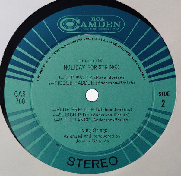 Living Strings : Holiday For Strings (LP, Album)