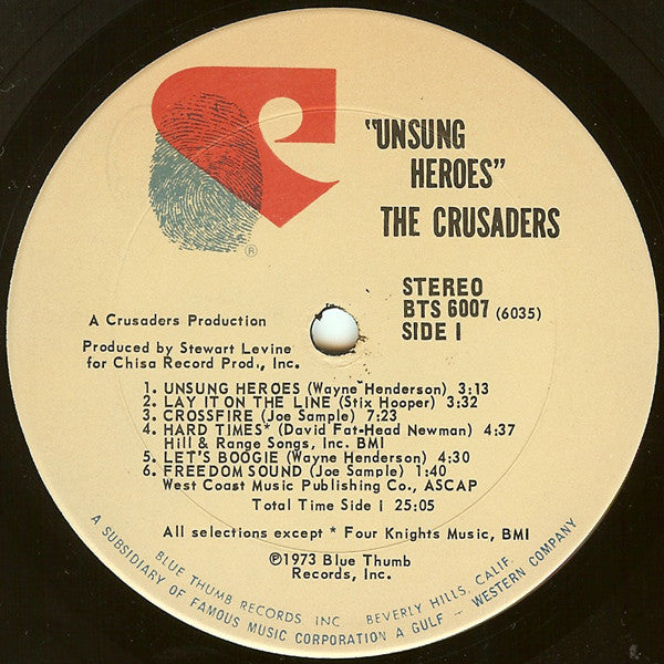 The Crusaders - Unsung Heroes (LP) (VG) - Endless Media