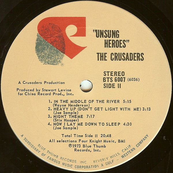 The Crusaders - Unsung Heroes (LP) (VG) - Endless Media