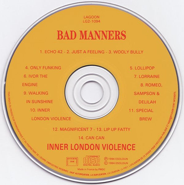Bad Manners : Inner London Violence (CD, Album)