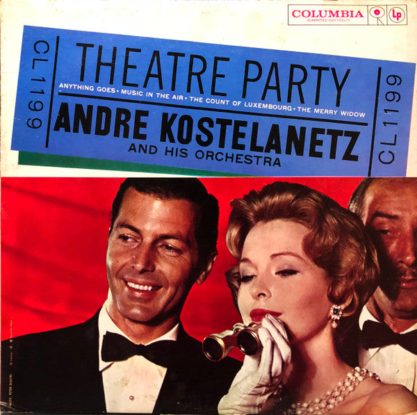 André Kostelanetz And His Orchestra : Theatre Party - Anything Goes - Music In The Air - The Count Of Luxembourg - The Merry Widow (LP, Album, Mono)